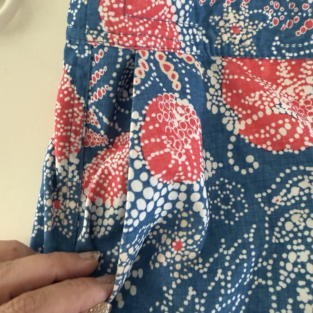 RipSkirt Skirt Womens Large Blue Floral Wrap Beach Resort Hawaiian Summer Preppy - Picture 4 of 7